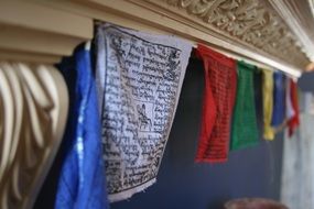 Colorful Tibetan flags
