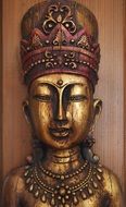 bronze buddha in meditation