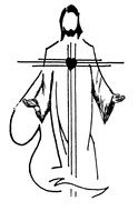 silhouette of jesus christ