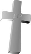 painted gray tombstone