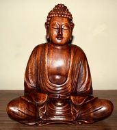 buddha wooden statue