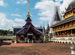 North Thailand temple complex