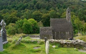 chapel near a church in ireland