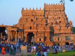 landscape of the brihadeshwara temple