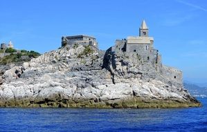 cliff castle in Porto Venere