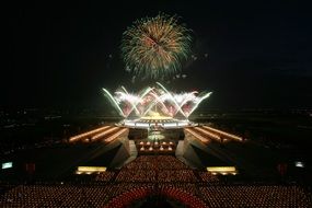 fireworks pagoda