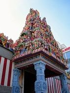 photo of the sri veeramakaliamman hindu temple in little india