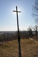 cross on a hill