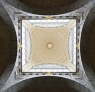 unusual ceiling painting of the church