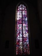 stained glass window in the Ulm cathedral