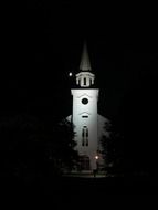 Moonlight on the church