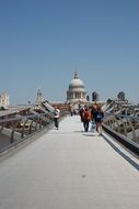 millennium bridge near st paul's cathedral