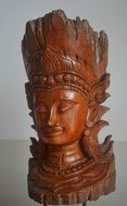 picture of wooden buddha statue