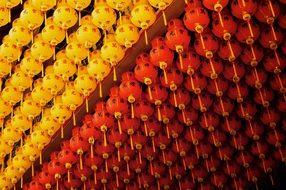 Lanterns in the temple