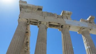 ancient columns of acropolis