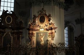 crucifix in the cathedral