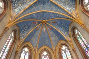 ceiling painting in christ chapel hohenzollern