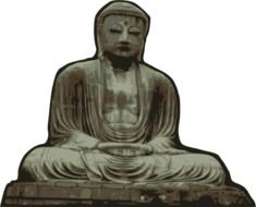 clipart of the buddha statue