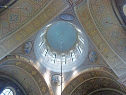 domed ceiling in the Assumption Cathedral