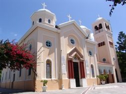 white church on the Kos Island