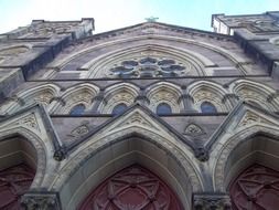 photo of the facade of the gothic church