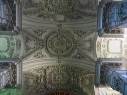 the ceiling of the church in the Baroque style