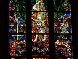 stained glass window, holy story, germany, munich