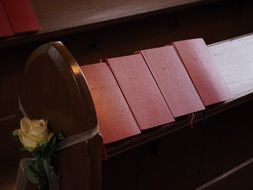 song books in the church