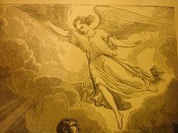 clipart of the angel painting