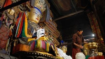 Tibet monastery the buddha temple