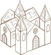 clipart of the cathedral