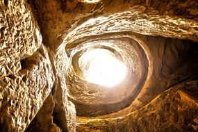 picturesque cave entrance