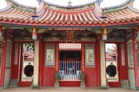 red altar for worship