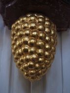 golden grape, ornament of church pulpit, germany, friedrichshafen