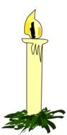 clipart of the burning candle