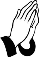 clipart of the hands praying