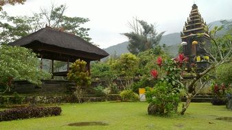 landscape of the temple in Bali