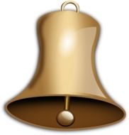 drawing of a golden bell