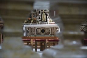 Religious altar in church