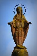 picture of the stone faith maria statue