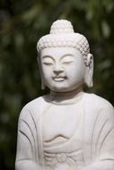 white buddha statue outside