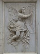 angel sculpture relief