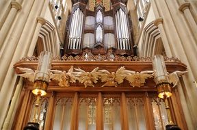 Inside of bath abbey church