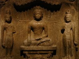 Stone Buddha statues