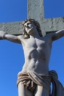 sculpture of Jesus Christ on the cross
