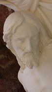 jesus face, church sculpture