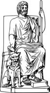 hades pluto greek drawing