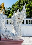 dragons in white temple