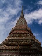 photo of the buddhism tower in Bangkok