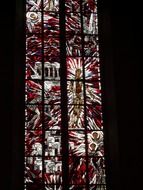 colorful window in church